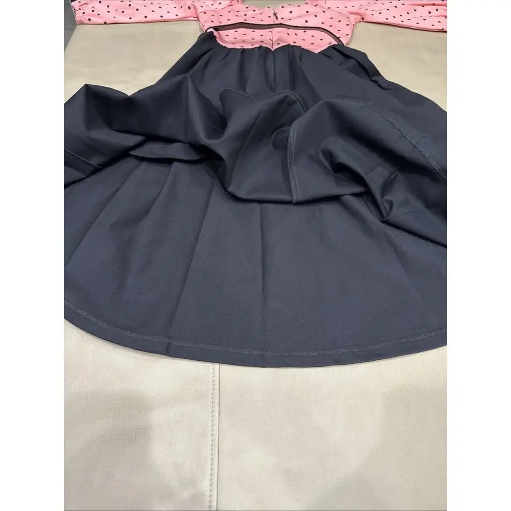 NWT VixenByMichelinePitt Dress,Pink Polka dot Pinup Girl W/belt SzS - Picture 12 of 12